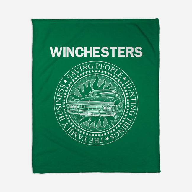 Emblem Of The Hunt-None-Fleece-Blanket-glitchygorilla