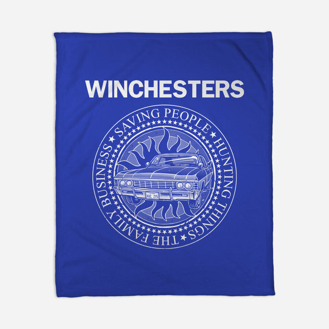 Emblem Of The Hunt-None-Fleece-Blanket-glitchygorilla