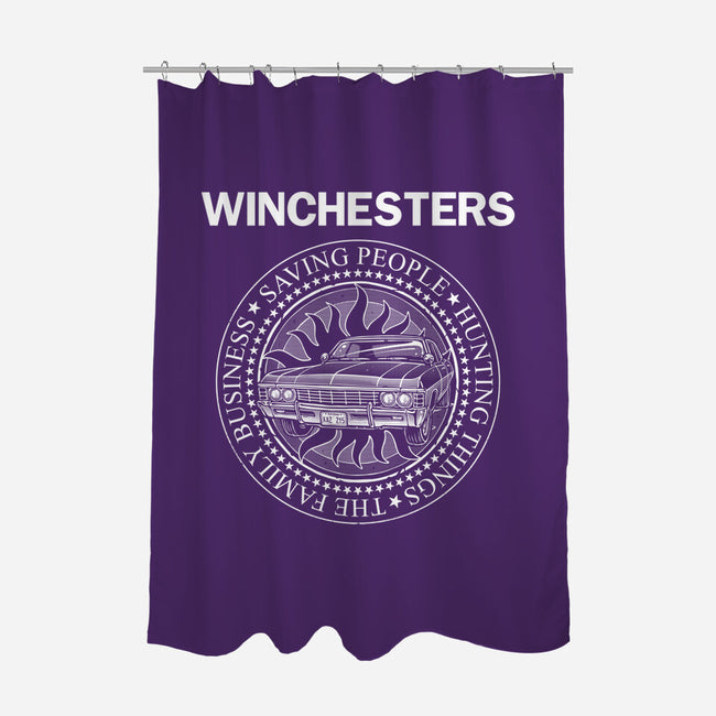 Emblem Of The Hunt-None-Polyester-Shower Curtain-glitchygorilla