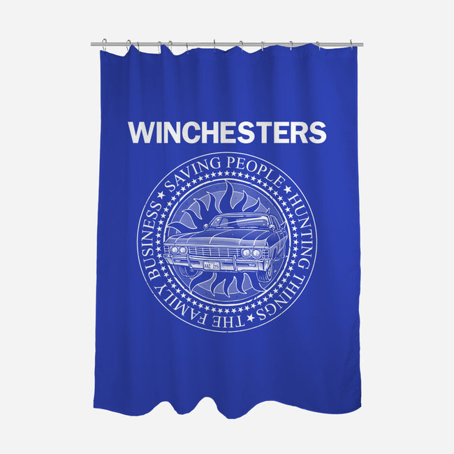 Emblem Of The Hunt-None-Polyester-Shower Curtain-glitchygorilla