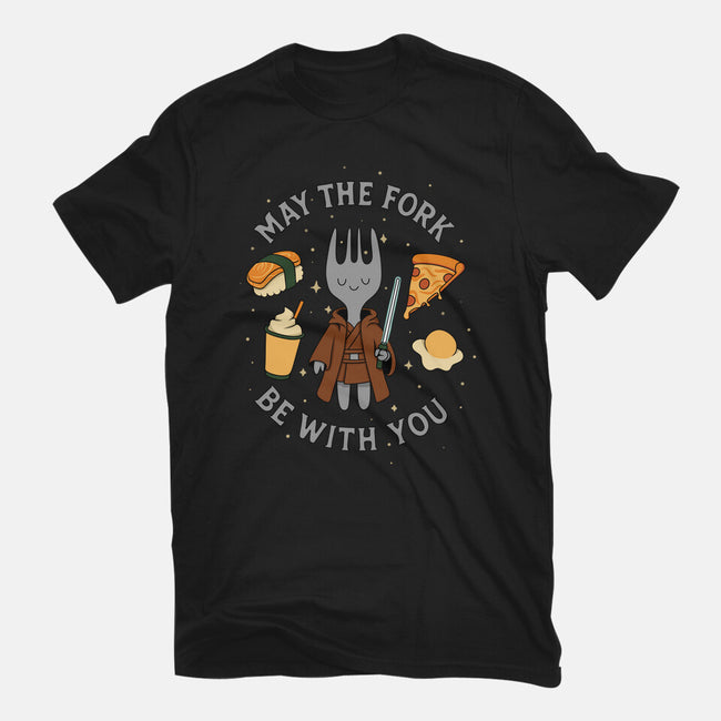 May The Fork Be With You-Womens-Basic-Tee-Loobs