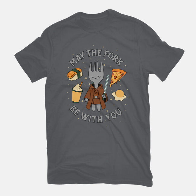 May The Fork Be With You-Unisex-Basic-Tee-Loobs