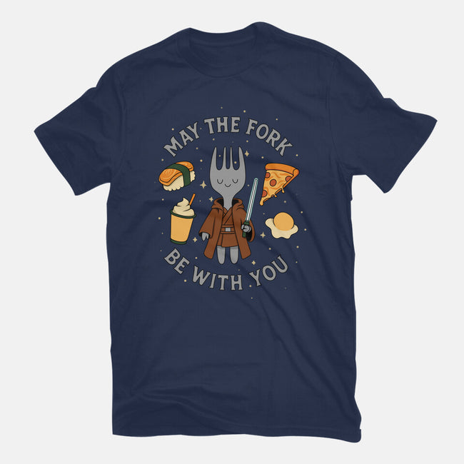 May The Fork Be With You-Unisex-Basic-Tee-Loobs