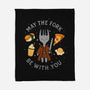 May The Fork Be With You-None-Fleece-Blanket-Loobs