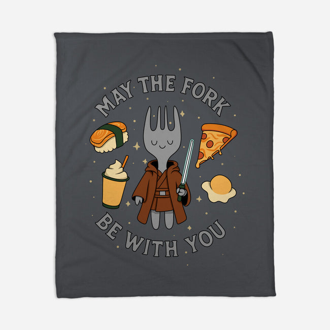 May The Fork Be With You-None-Fleece-Blanket-Loobs