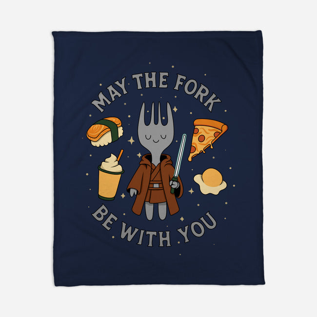 May The Fork Be With You-None-Fleece-Blanket-Loobs