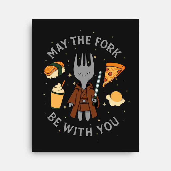 May The Fork Be With You-None-Stretched-Canvas-Loobs