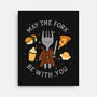 May The Fork Be With You-None-Stretched-Canvas-Loobs