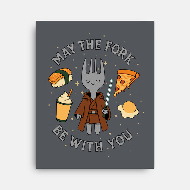 May The Fork Be With You-None-Stretched-Canvas-Loobs
