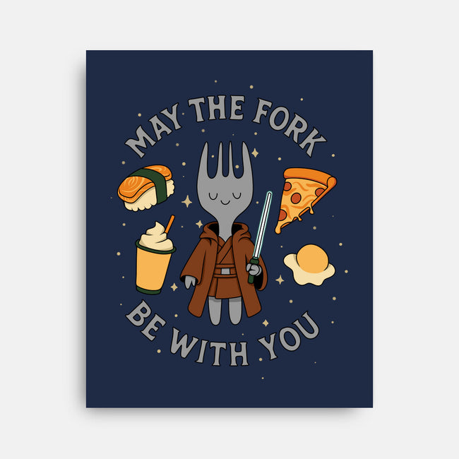 May The Fork Be With You-None-Stretched-Canvas-Loobs