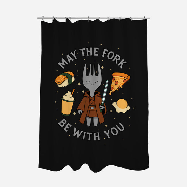 May The Fork Be With You-None-Polyester-Shower Curtain-Loobs