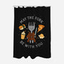 May The Fork Be With You-None-Polyester-Shower Curtain-Loobs