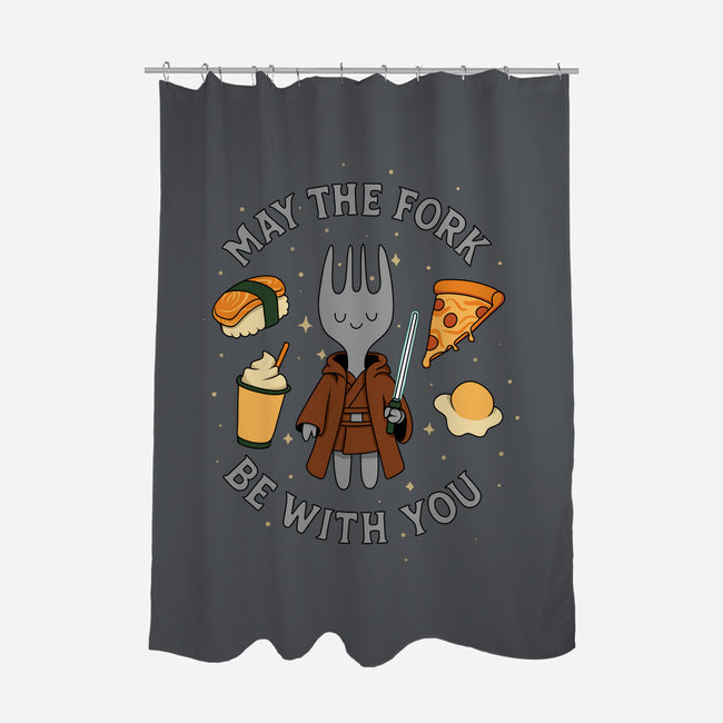 May The Fork Be With You-None-Polyester-Shower Curtain-Loobs