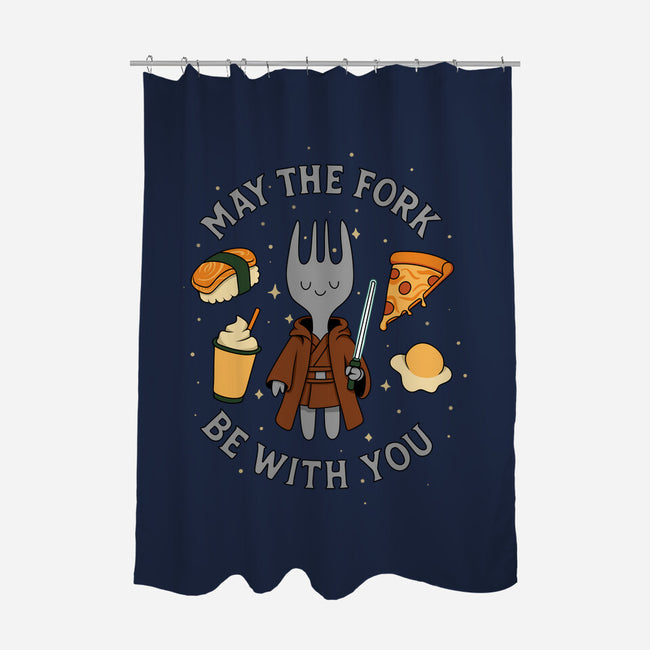 May The Fork Be With You-None-Polyester-Shower Curtain-Loobs
