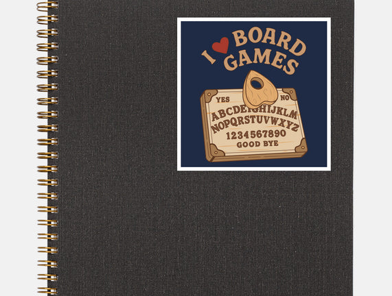I Love Board Games Black