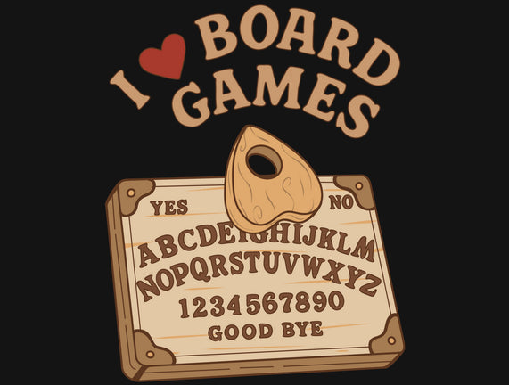 I Love Board Games Black
