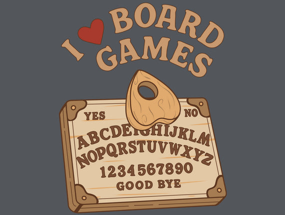I Love Board Games Black