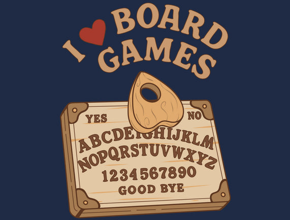 I Love Board Games Black