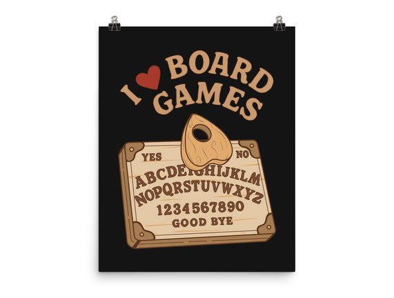I Love Board Games Black