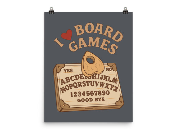 I Love Board Games Black