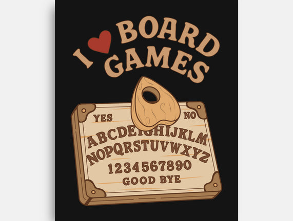I Love Board Games Black