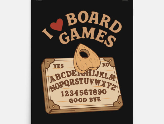I Love Board Games Black