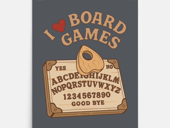 I Love Board Games Black