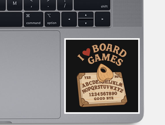 I Love Board Games Black