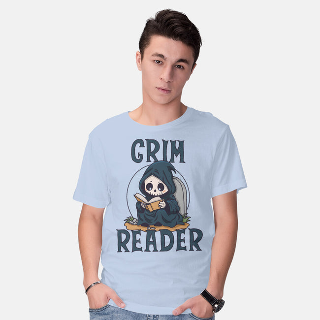 Grim Reader-Mens-Basic-Tee-Loobs