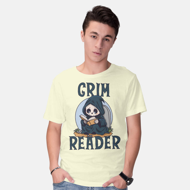 Grim Reader-Mens-Basic-Tee-Loobs