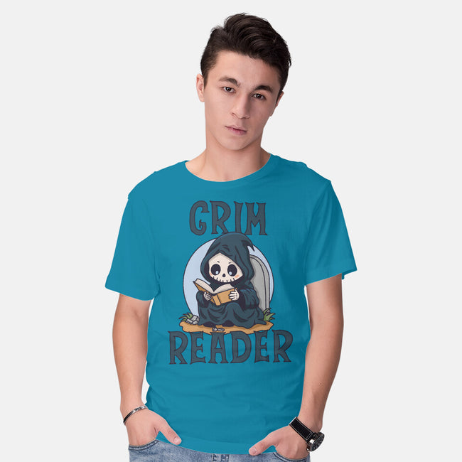 Grim Reader-Mens-Basic-Tee-Loobs