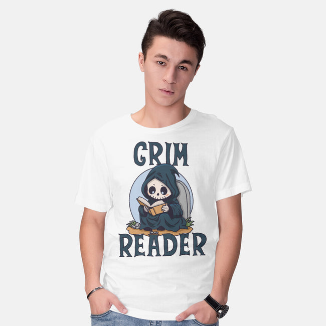Grim Reader-Mens-Basic-Tee-Loobs