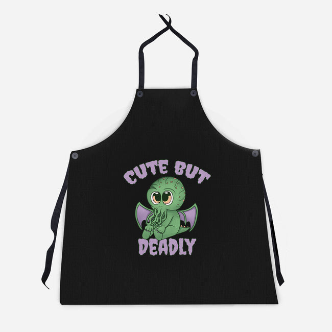 Cute But Pretty Deadly-Unisex-Kitchen-Apron-Loobs