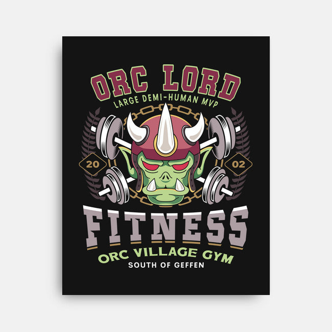 Geffen Orc Village Fitness-None-Stretched-Canvas-LAGELANTEE