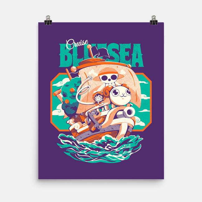 Blue Sea Cruise-None-Matte-Poster-Estudio Horta