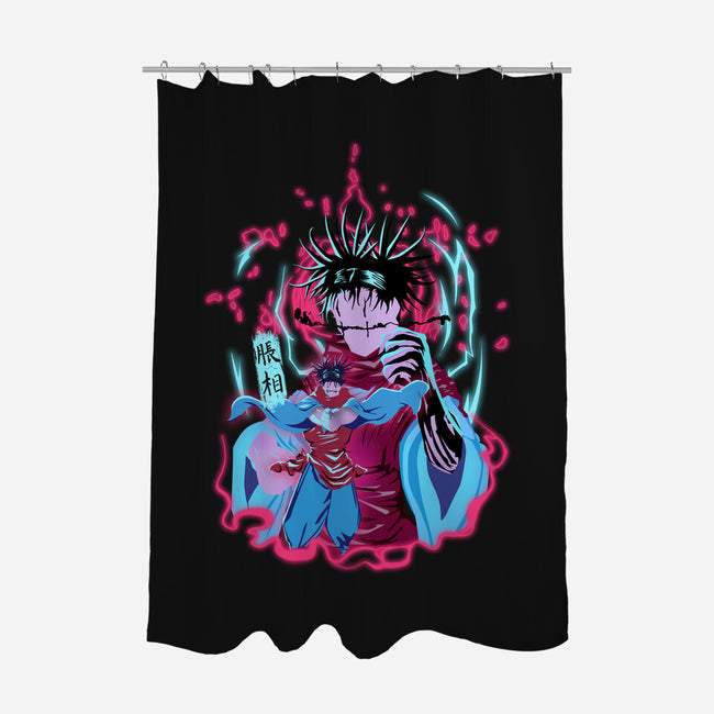 Choso-None-Polyester-Shower Curtain-Afire