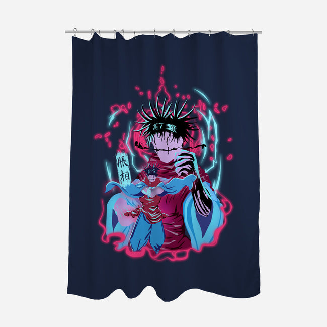 Choso-None-Polyester-Shower Curtain-Afire