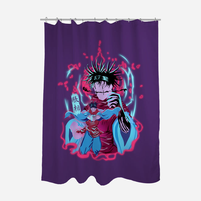 Choso-None-Polyester-Shower Curtain-Afire