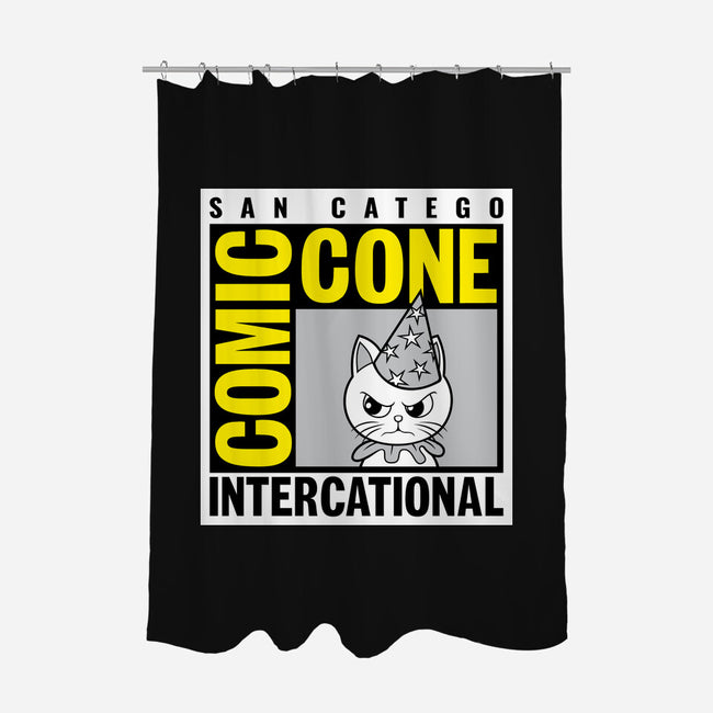 Comic Cone-None-Polyester-Shower Curtain-imisko
