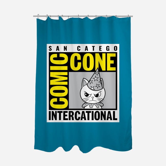 Comic Cone-None-Polyester-Shower Curtain-imisko