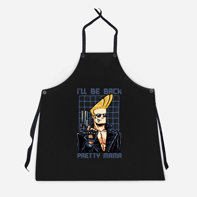 I’ll Be Back Pretty Mama-Unisex-Kitchen-Apron-glitchygorilla