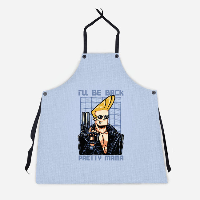 I’ll Be Back Pretty Mama-Unisex-Kitchen-Apron-glitchygorilla