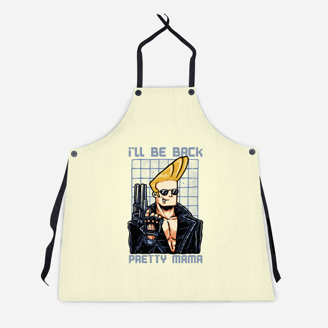 I’ll Be Back Pretty Mama-Unisex-Kitchen-Apron-glitchygorilla
