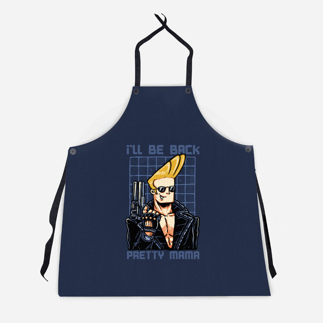 I’ll Be Back Pretty Mama-Unisex-Kitchen-Apron-glitchygorilla