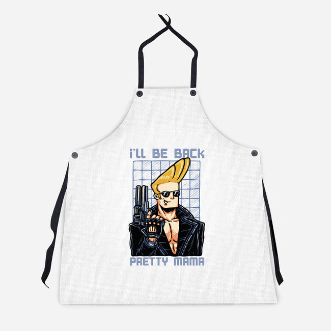 I’ll Be Back Pretty Mama-Unisex-Kitchen-Apron-glitchygorilla