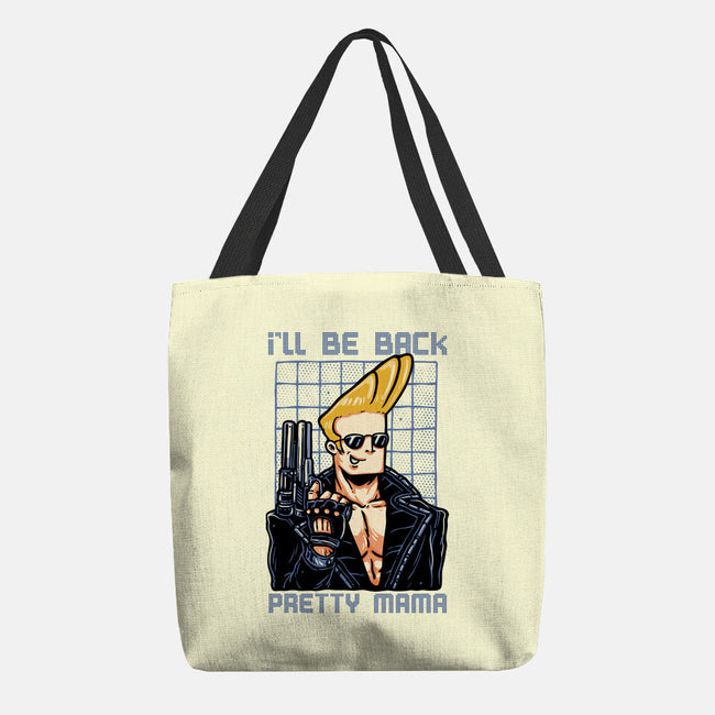 I’ll Be Back Pretty Mama-None-Basic Tote-Bag-glitchygorilla