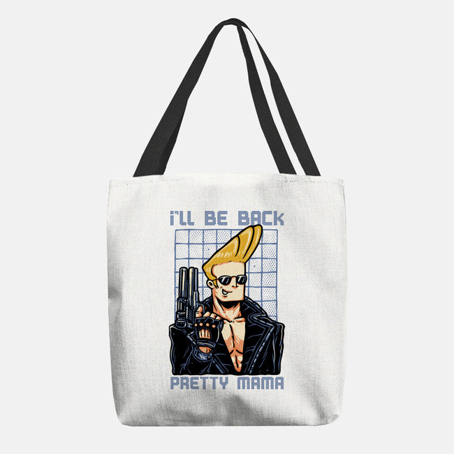 I’ll Be Back Pretty Mama-None-Basic Tote-Bag-glitchygorilla