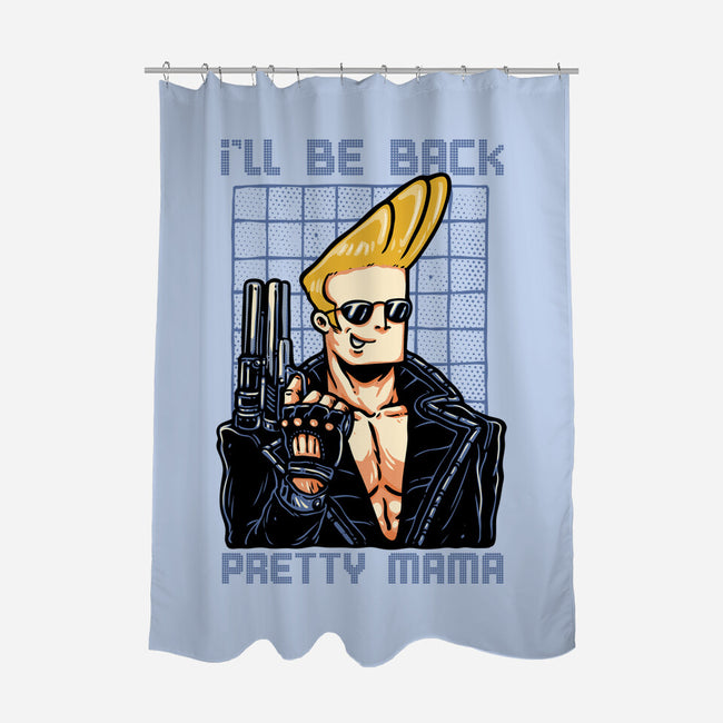 I’ll Be Back Pretty Mama-None-Polyester-Shower Curtain-glitchygorilla