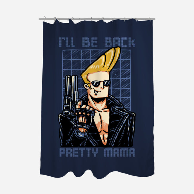 I’ll Be Back Pretty Mama-None-Polyester-Shower Curtain-glitchygorilla