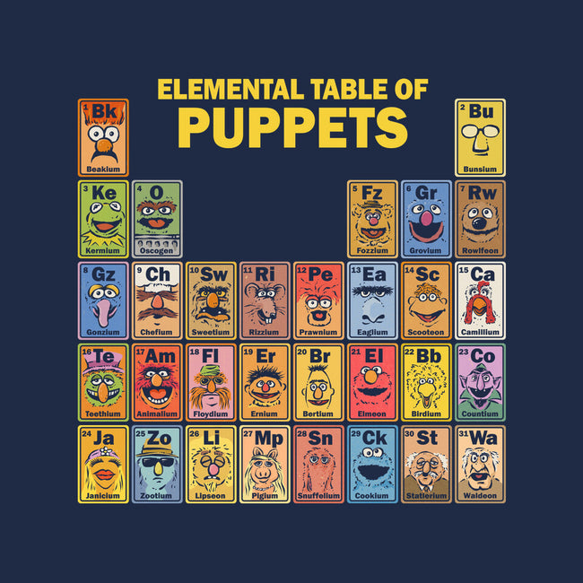 Elemental Table Of Puppets-Unisex-Zip-Up-Sweatshirt-kg07